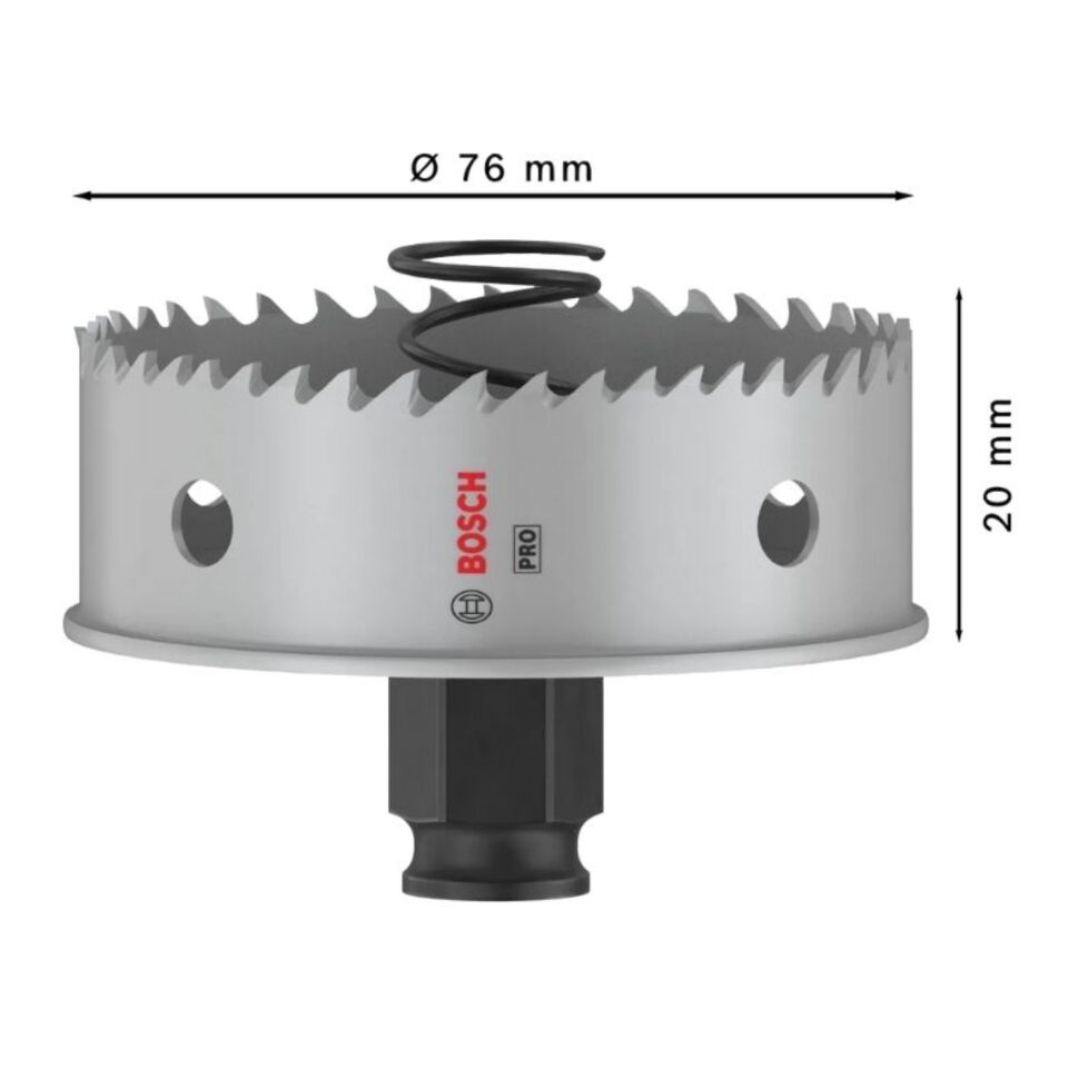 Bosch Pro Sheet Metal Paslanmaz Panç 76 2608594465