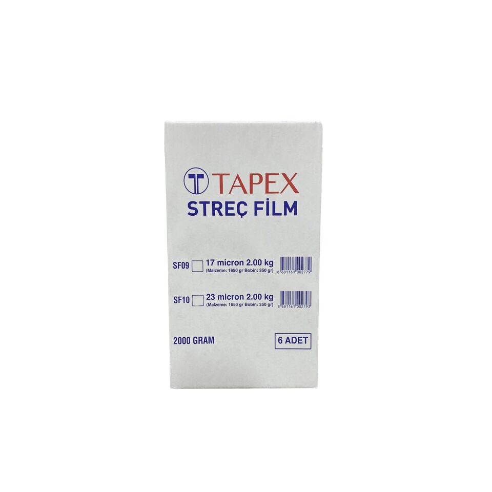 Streç Film 17 Mic.2000 Gr (350 Gr+1650 Gr) 210 Mt