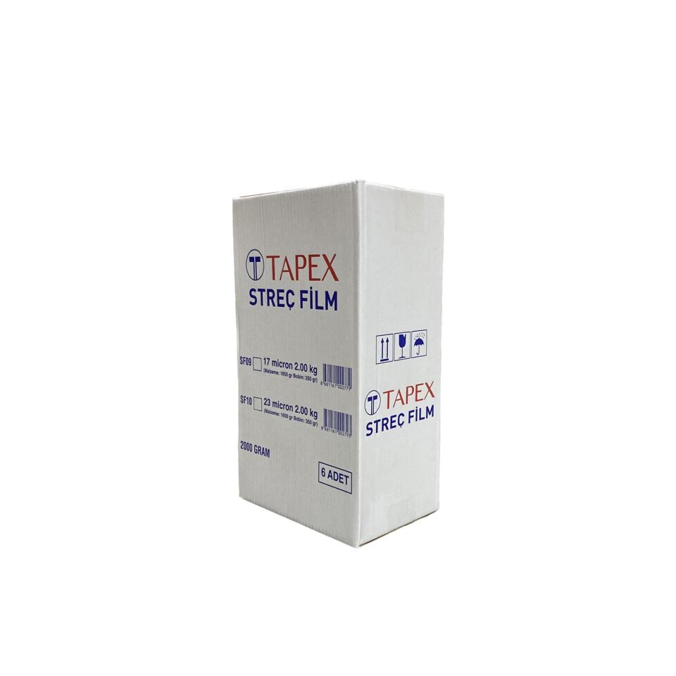 Streç Film 23 Mic.2000 Gr (350 Gr+1650 Gr) 160 Mt