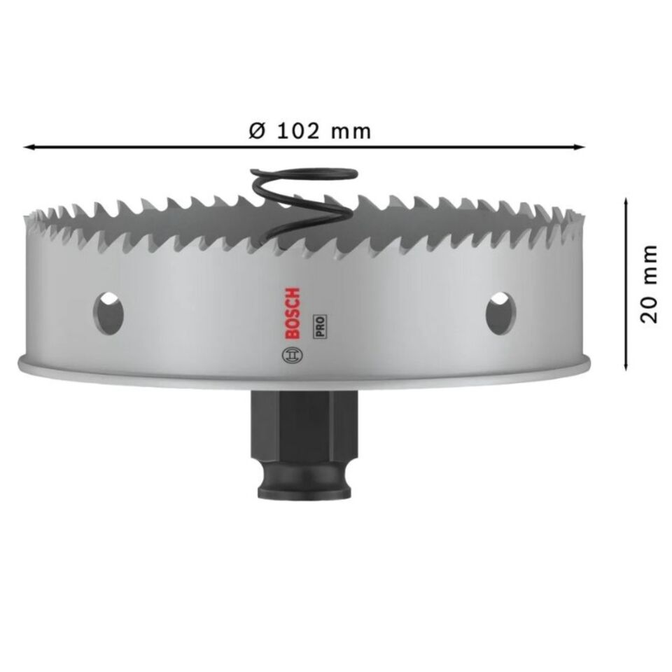 Bosch Pro Sheetmetal Paslanmaz Panç 102 2608594470