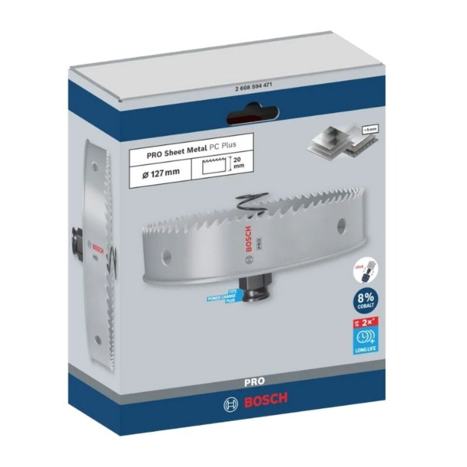 Bosch Pro Sheetmetal Paslanmaz Panç 127 2608594471