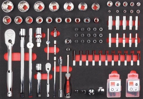 Ceta Form 96 Parça 1/4''+ 1/2'' 12 Köşe Lokma Takımı (SAE) - C99A-E96BMR