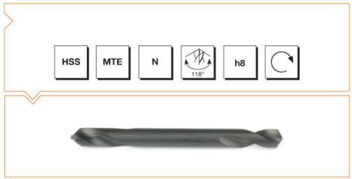 MTE Makina Takım HSS DIN 338 Çift Taraflı Matkap Ucu 4 mm B00008770400