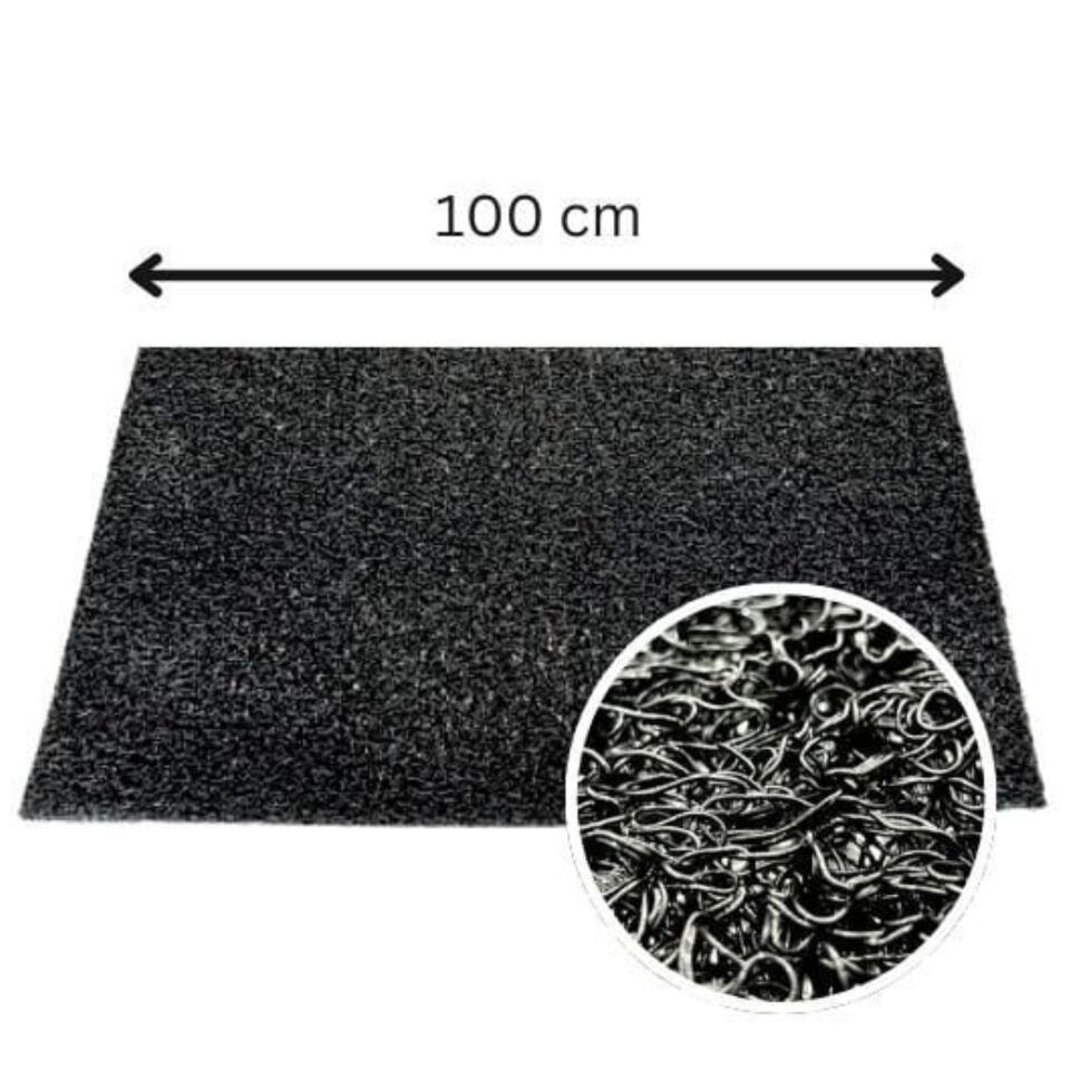 Walkm. Kıvırcık Paspas 12 Mm X100 Cm Siyah 20 Mt