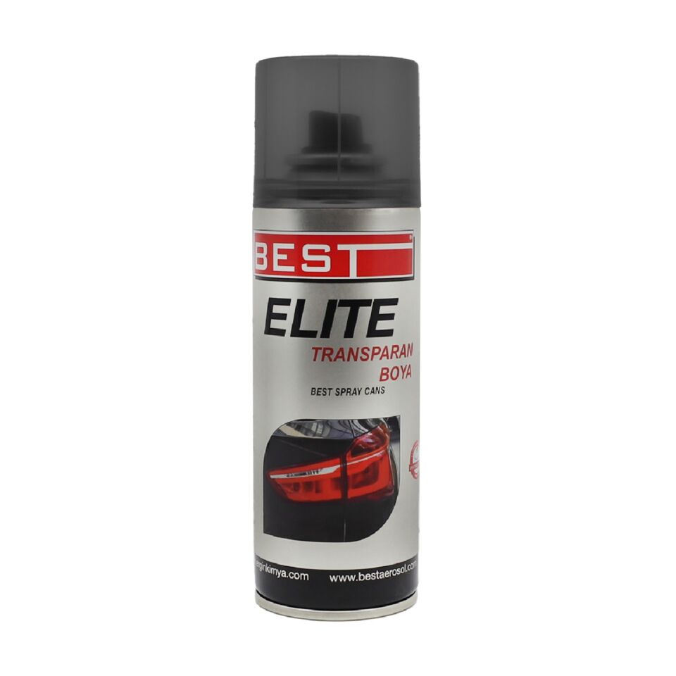 Best Elite Transparan Far Boyası 200 Ml Siyah
