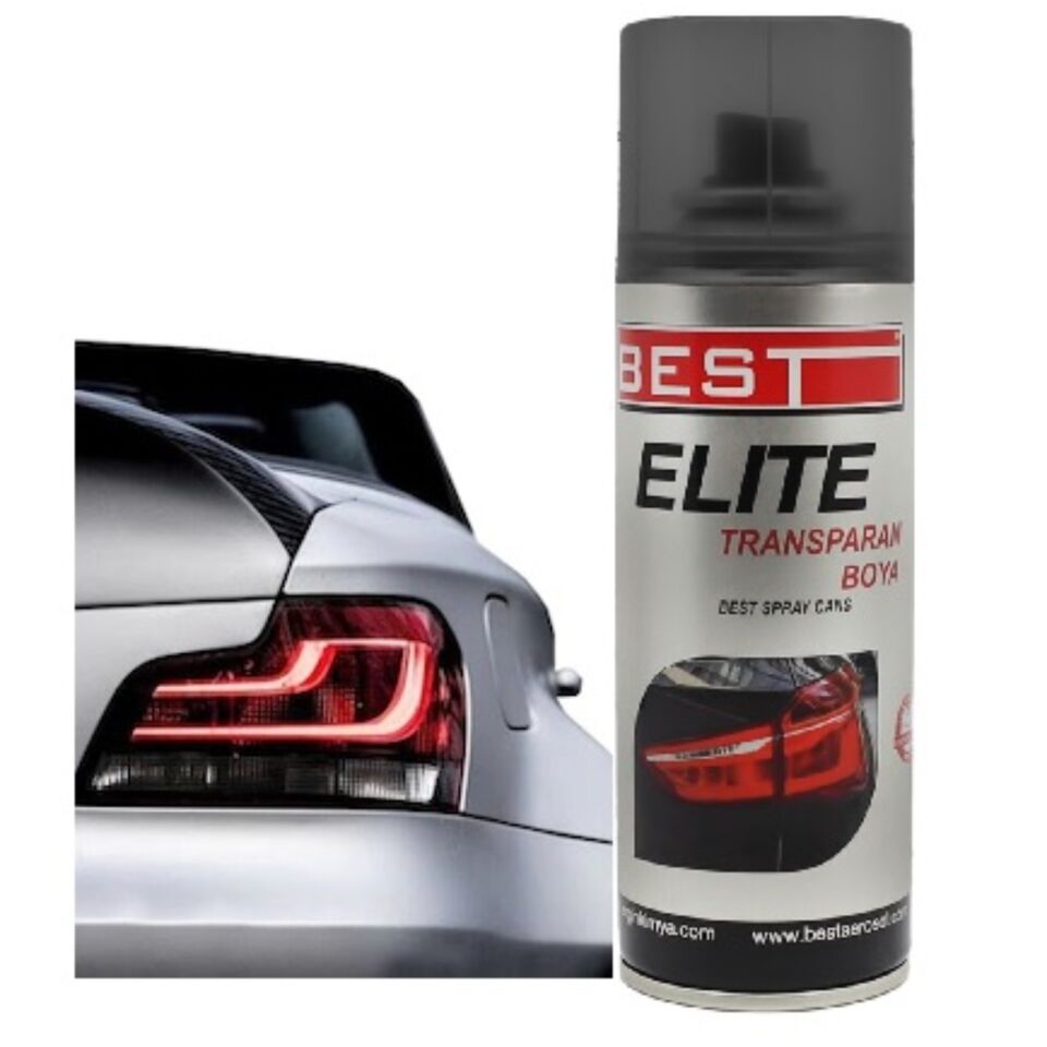 Best Elite Transparan Far Boyası 200 Ml Siyah
