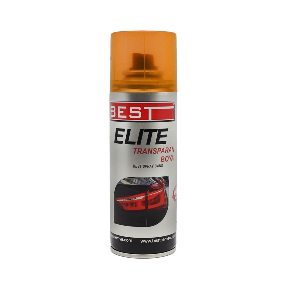 Best Elite Transparan Far Boyası 200 Ml Turuncu