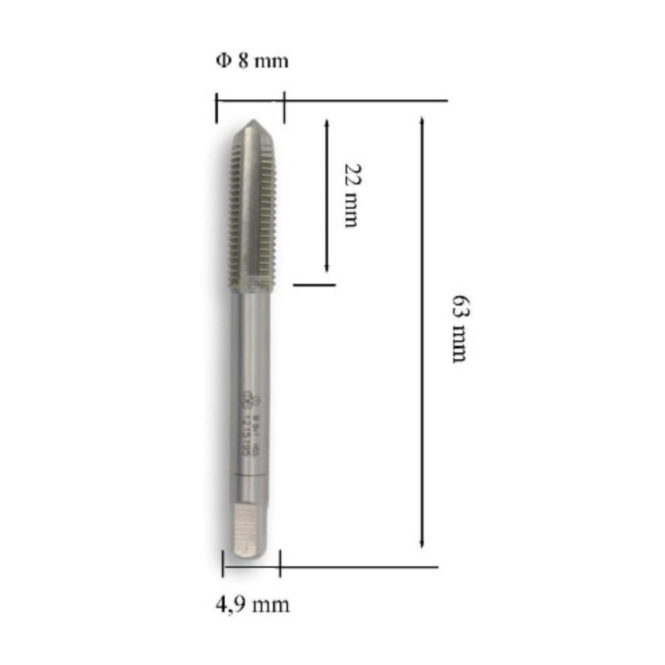 Mte Hss 2 Li Tk Klavuz Dın2181 M8x1.0 102030805