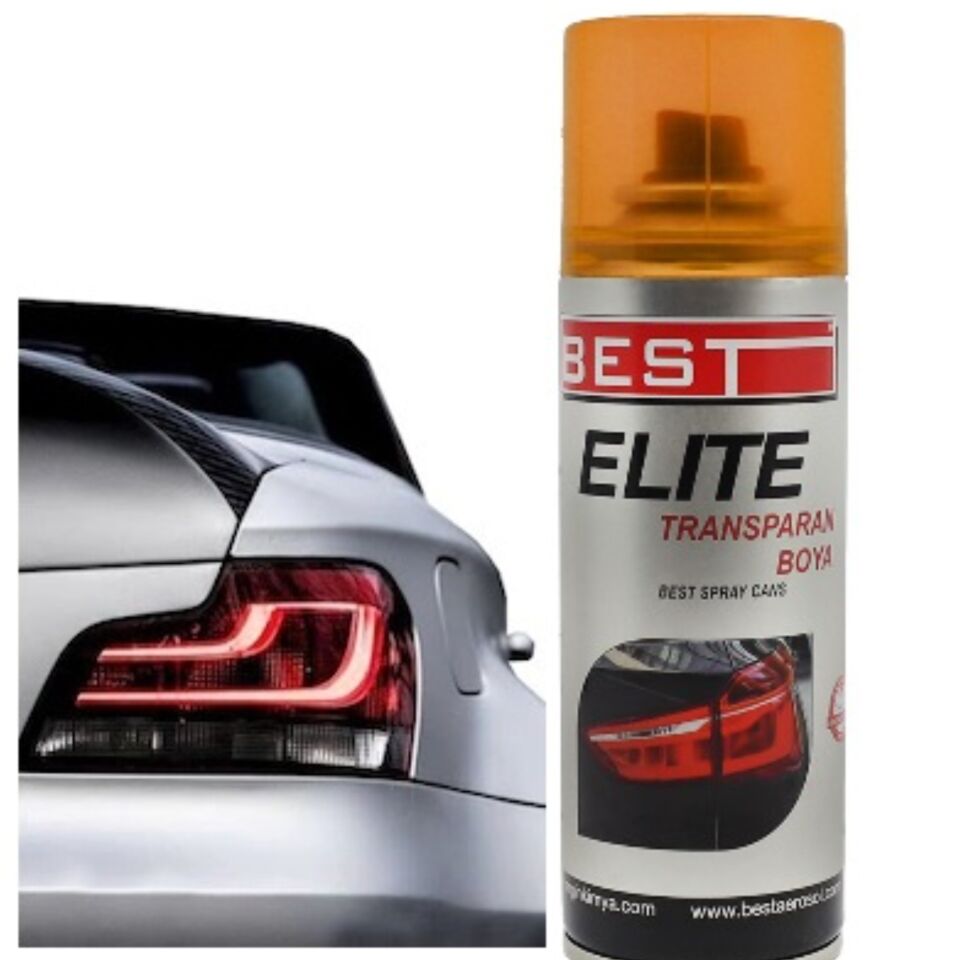 Best Elite Transparan Far Boyası 200 Ml Turuncu
