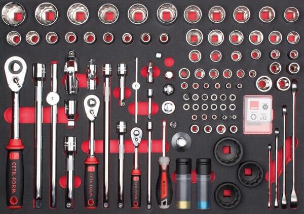 Ceta Form 114 Parça 1/4''+ 3/8'' + 1/2'' Lokma Takımı - C99-E114H2