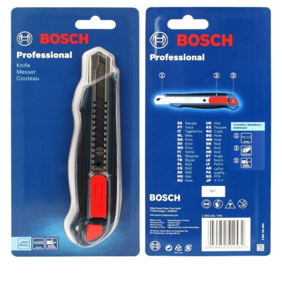 Bosch Profesyonel Maket Bıçağı 18 Mm 1600a01th6